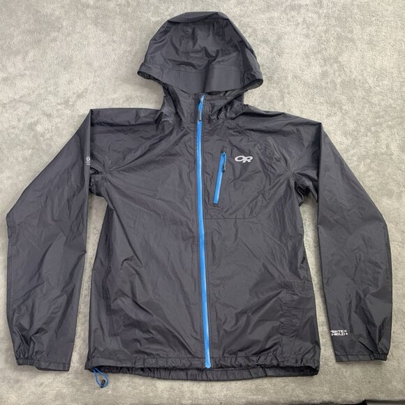 Outdoor Research Helium II Jacket Men Small Black Pertex Shield Softshell Rain - Picture 1 of 9